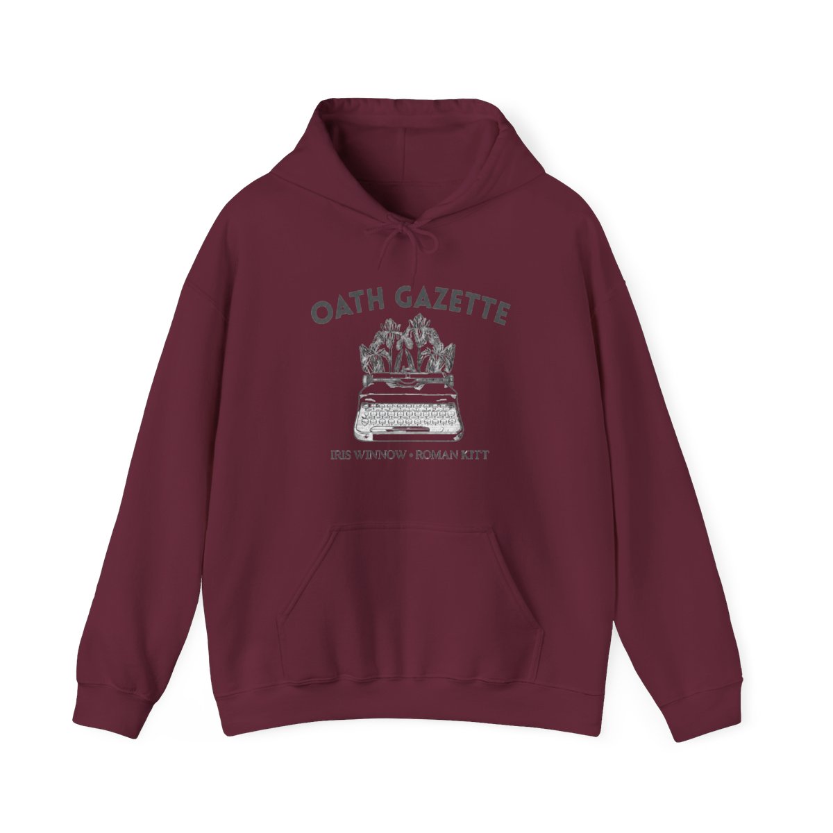 Buy Divine Rivals Hoodie, YA Romantasy Fantasy, Bookish Hoodie, Rebecca Ross Shirt, Oath Gazette Hoodie, Iris Winnow Shirt, Bookish Merch Online in India - alternate angle 4, merchandise