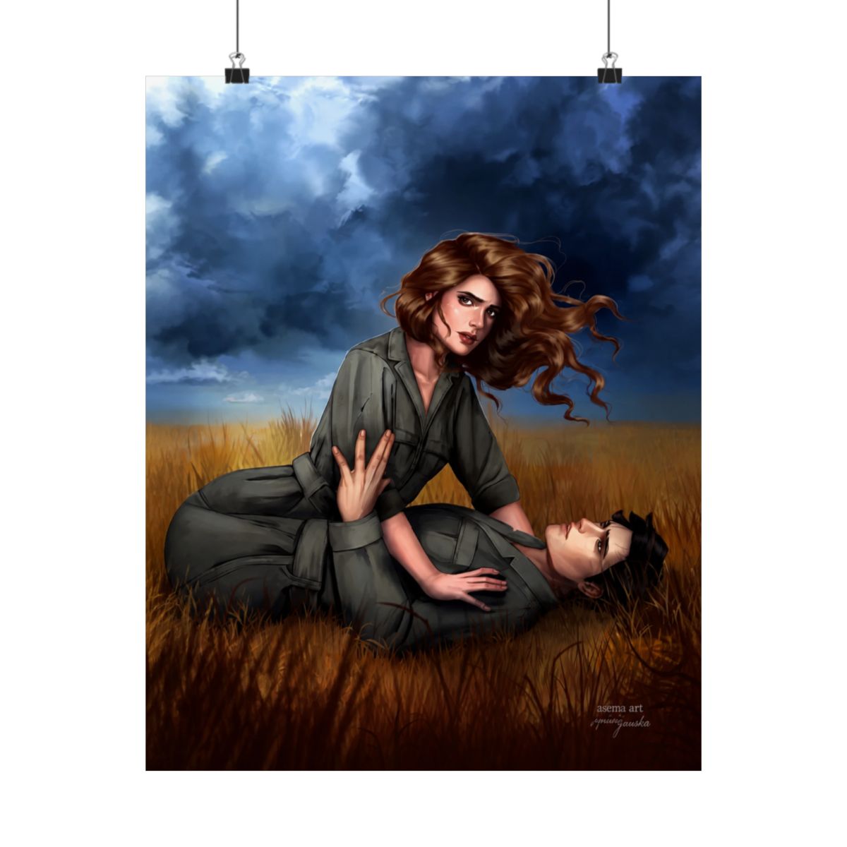 Letters of Enchantment Series by Rebecca Ross - The Siren Collision Art Print #2 - Officially Licensed - alternate angle 2, merchandise